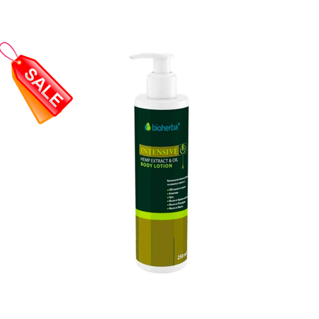 Интензивен CBD лосион за тяло, с коноп, арника, мента, 250мл, БИОХЕРБА