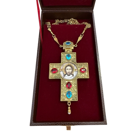 Архирейски нагръден кръст с икона на Христос