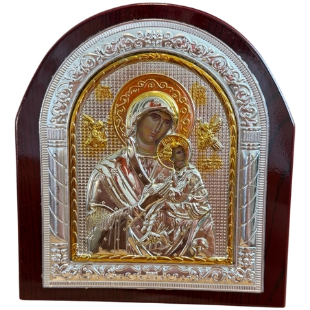 Икона на Света Богородица с Младенеца в декоративна рамка