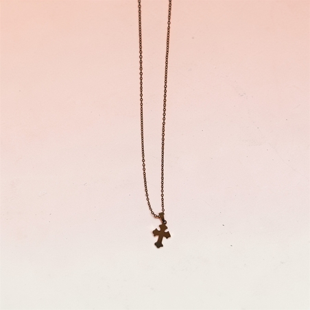 Златисто колие с православен кръст