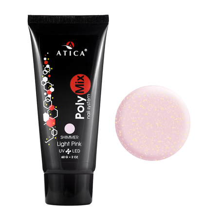PolyMix polygel Light pink shimmer 60 ml