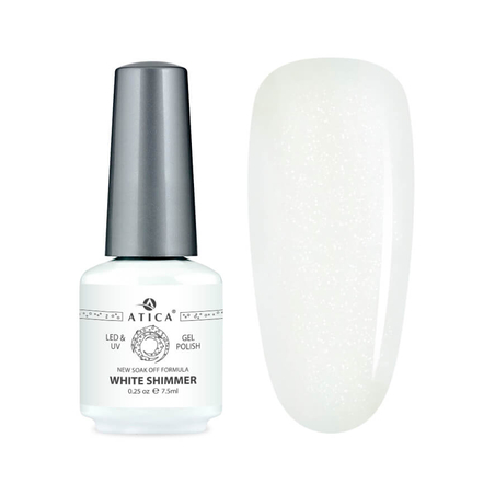 Gel polish White shimmer with 174 7.5 ml