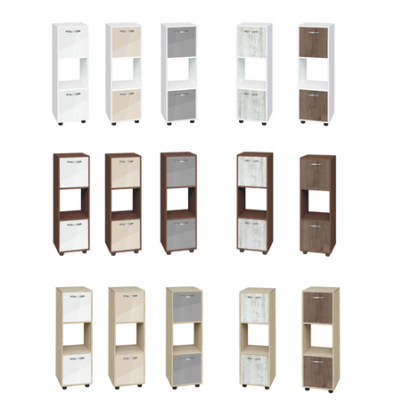 Етажерка Кубо 3 с две врати постформинг