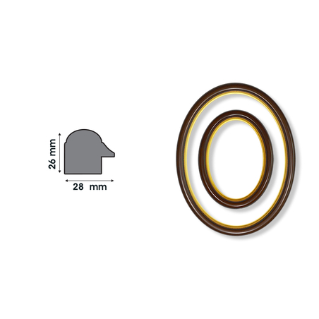 Елипсовидни рамки от MDF
