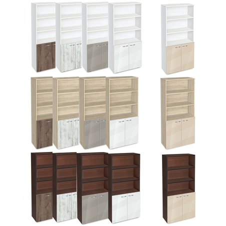 Етажерка Ава 5 с две врати постформинг