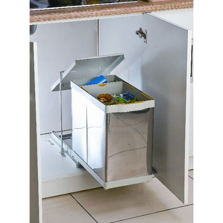 Кухненски кош за вграждане в шкаф 40 см  Inox