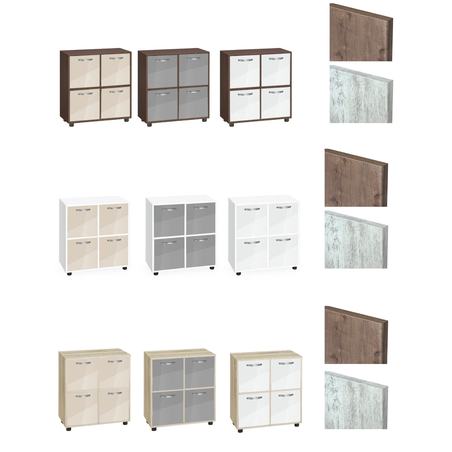 Етажерка Кубо 4 с четири врати постформинг