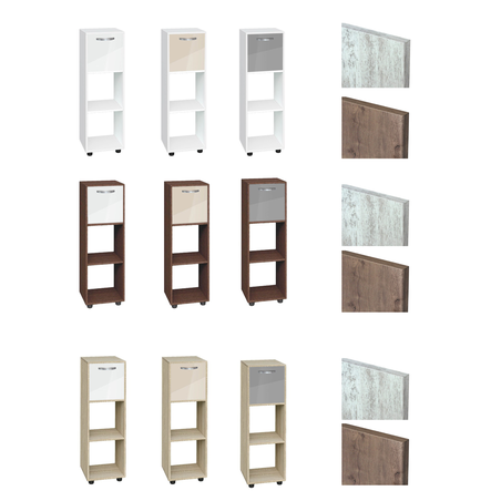 Етажерка Кубо 3 с една врата постформинг