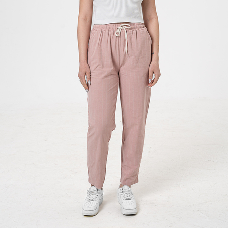 Памучен панталон - 26403 Розов