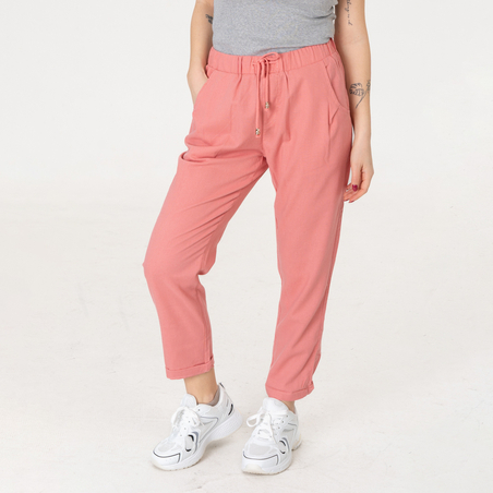 Ленен панталон - 160 Праскова