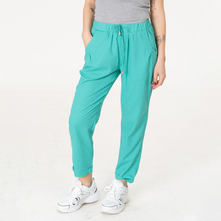 Ленен панталон - 160 Мента