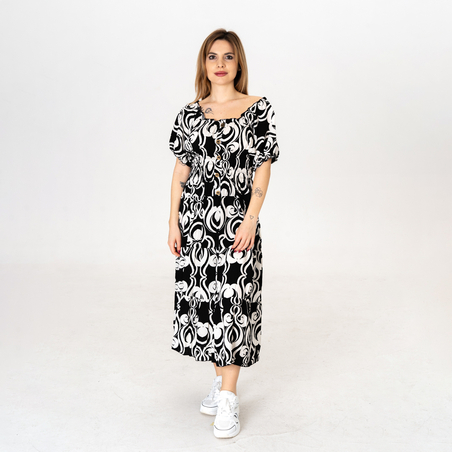 Дълга рокля - 9850 Черна