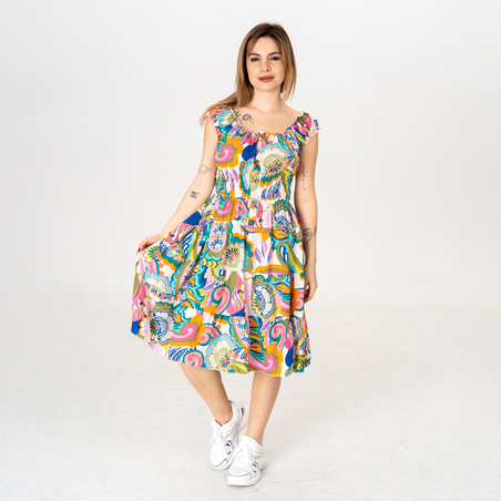 Дълга рокля - 9819 Розова