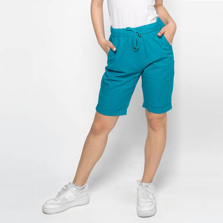 Къс Памучен панталон 151 - Тюркоаз