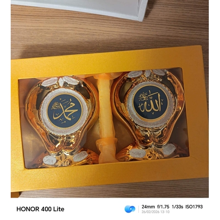 Религиозен комплект от 2 броя златисти статуетки