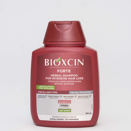 Bioxcin Шампоан и Серум Против Интензивен Косопад За Всякакъв тип коса 300 МЛ /ЧЕРВЕН/