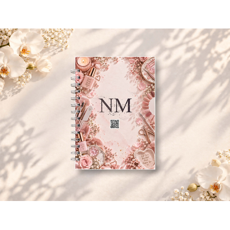 Седмичен график 1 2027 за Маникюристи NMhandmade колекция BLUSH с професионален дизайн и спирална подвързия