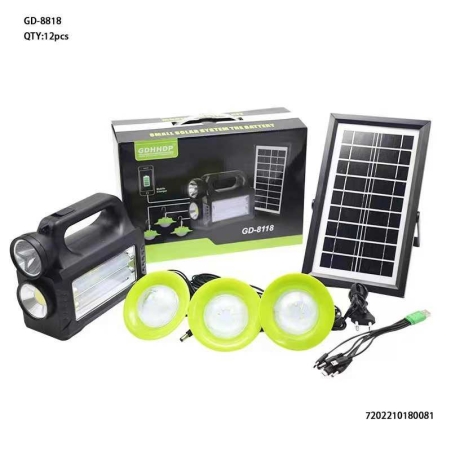 Sistem de iluminat solar alimentat cu baterii - GD8118 - 180081