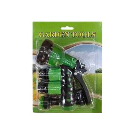Set cu atașament-pistol pentru udare și conectori - 5 buc. - 1024 - 699714