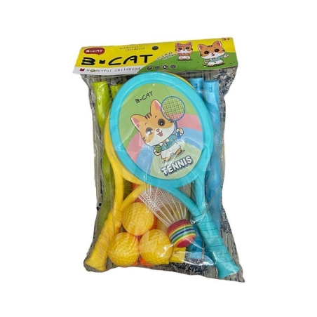 Set copii 3 în 1 - Tenis - Badminton - Hula Hoop - JZ7752 - 325103