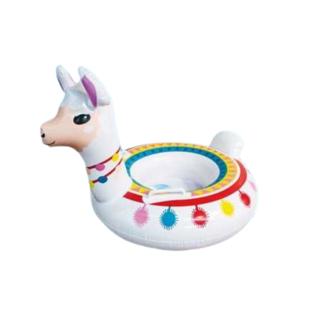 Centura de salvare gonflabilă cu scaun și mânere - Llama - 80 cm - 150786