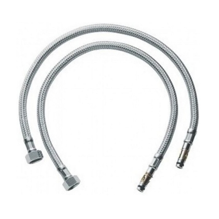 Set furtunuri spiralate pentru baterii sanitare - 60 cm - tata/fema - 2 buc. - 23108
