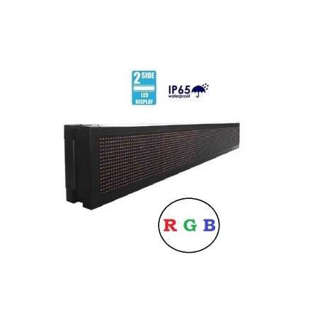 Semn LED - Față dublu - RGB - 167cm×23cm - IP67