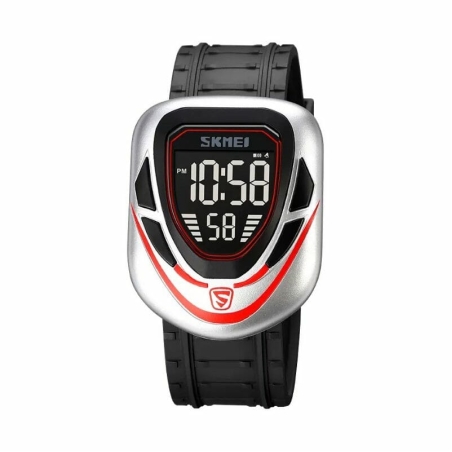 Ceas digital de mână – Skmei - 1833 - 018339 - Argintiu/Roșu