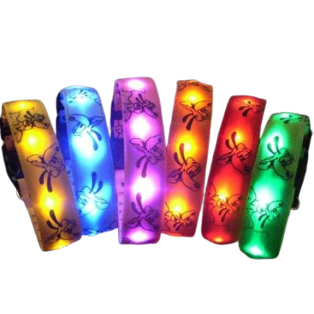 Guler de caine cu iluminare LED - 2,5 cm - S/M/L - 550227