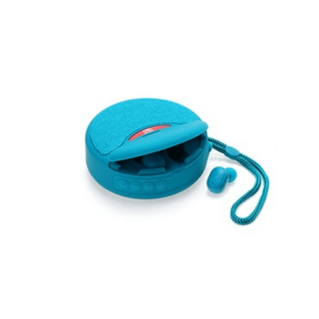 Difuzor Bluetooth wireless cu căști - TG-808 - 883808 - Albastru deschis