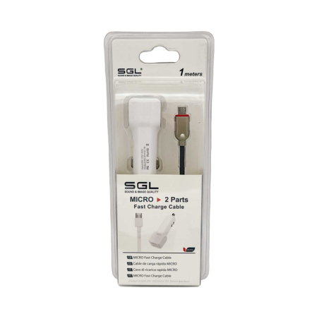 Încărcător brichetă auto cu 2 porturi USB - Încărcare rapidă - FA5-V2 - 1m - 099613