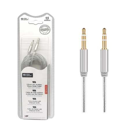 Cablu audio - 3,5 mm - TS412 - tată/tată - 1,5 m - 096292