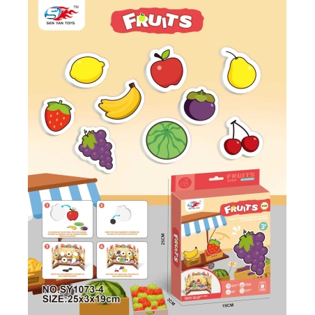 Joc interactiv - Pune fructele în locurile potrivite - EVASY1073-4 - 222283
