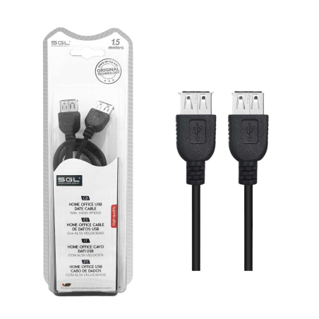 Cablu prelungitor USB 2.0 - 8S - mamă/femă - 1,5 m - 097428