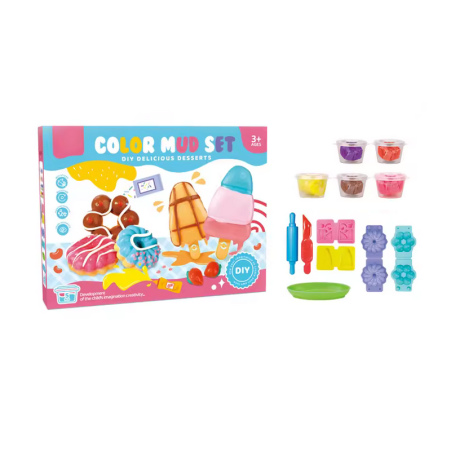 Set cu plastilina si forme pentru dulceata - 5838-136A - 20g - 310417