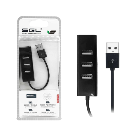 Adaptor hub USB cu 3 porturi - 303P - 12cm - 095950