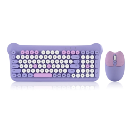 Set tastatură și mouse fără fir - AS212 - AOAS - 655006 - violet