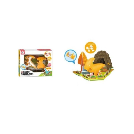 Set copii - dinozaur magnetic - HD392A - 221948 - Portocaliu