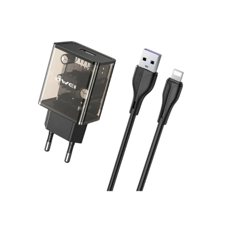 Adaptor de încărcare prin cablu pentru iOS - C9L - 2.4A - AWEI - 005067
