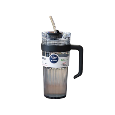 Pahar cu apa din plastic cu paie - DL24613 - 850 ml - 839406