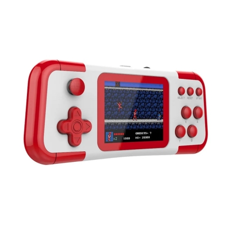 Consolă de jocuri portabilă - A12 - 811030 - Albă cu roșu