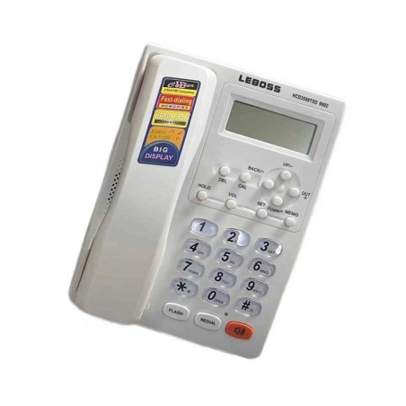 Telefon fix cu cablu - 6002 - 060020 - Alb