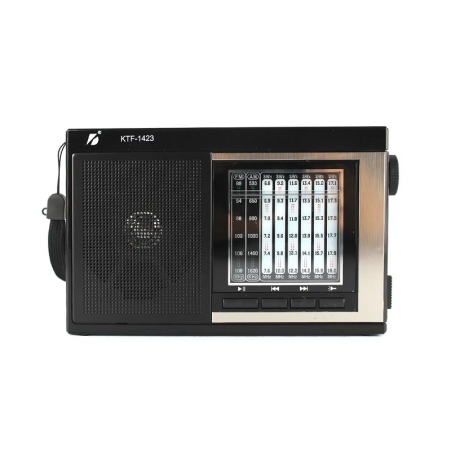 Radio cu panou solar fără fir - KTF1423 - 014237 - Negru