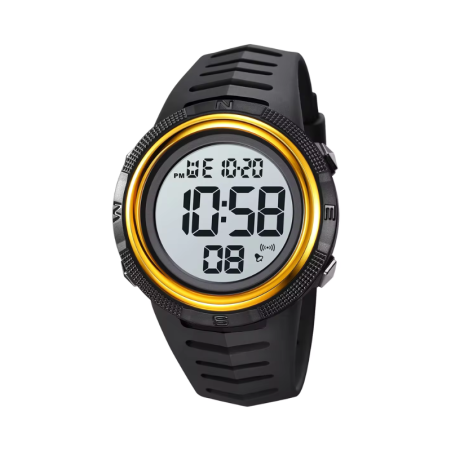 Ceas digital de mână - Skmei - 2148 - auriu/alb