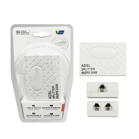 Splitter ADSL cu filtru pentru modem/router si PSTN - Splitter ADSL - 1790 - 098524