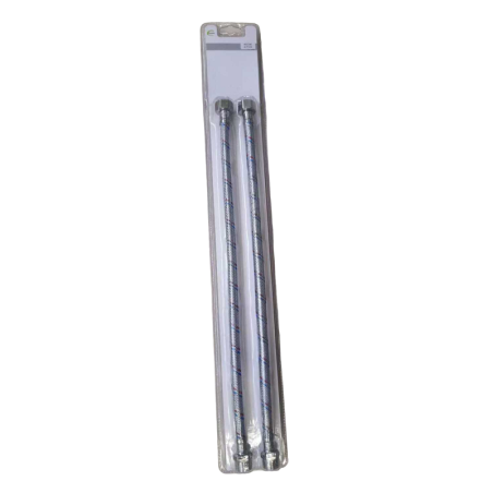 Set furtunuri spiralate pentru baterii sanitare - 45cm - tata/fema - 2buc - 23105