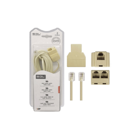 Cablu telefonic - 5m - 6P4C - 094999