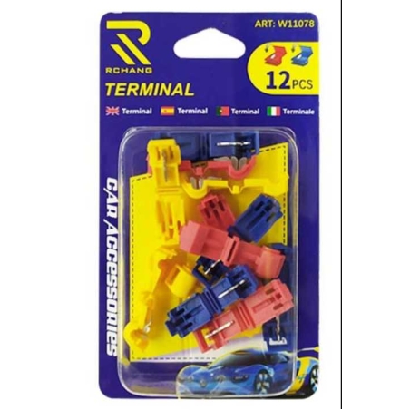 Set de 12 conectori de cablu terminal - T1/T2/T3 - 142023