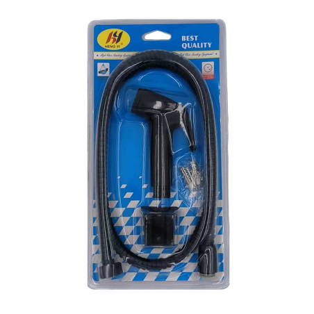 Pistol de dus cu furtun - 1,2 m - Negru - 23062