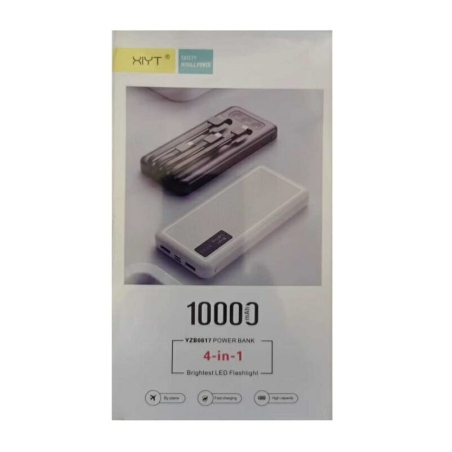 Baterie externă - 0817 - 4in1 - 10.000mAh - 188171 - Negru